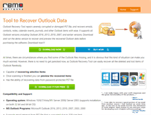 Tablet Screenshot of outlookrecovery-tool.com